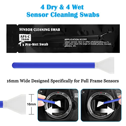 Professional Camera Cleaning Kit(32 pcs), Including Air Blower/Cleaning Pen/Cleaning Spray/Cleaning Cloth/Lens Brush, Lens Cleaning Kit for DSLR Cameras Compatible with Canon, Nikon, Sony - view 4