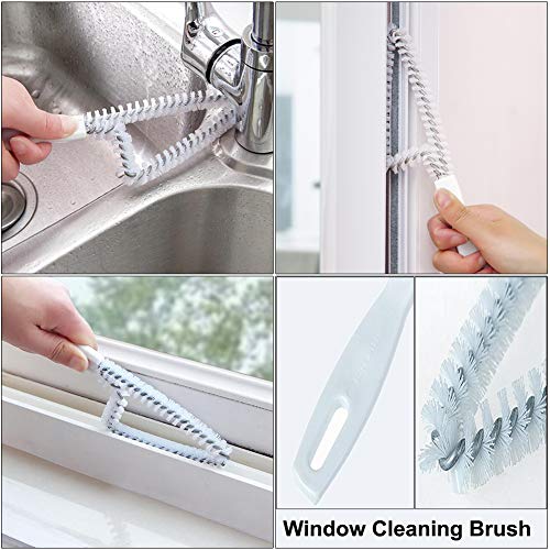 Crevice Cleaning Brush Set, Hard Bristle Grout Scrub Brushes, 5Pcs - view 6