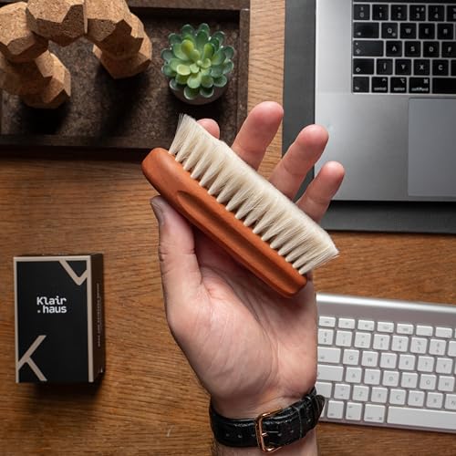 Keyboard Cleaner & Desk Brush - Multi-Use Designer Brush & Screen Cleaner for Computers, Laptops - Dust and Dirt Remover - Perfect for Apple MacBook, Gaming Desk Accessories (Goat Hair) - view 6