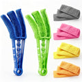 2 Pack Window Blind Cleaner Duster Brush with 6 Reusable Microfiber Sleeves