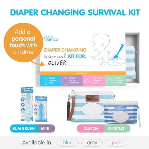 Bumco Baby Essentials Newborn Gift Set with Spatula & Brush (Boys) - view 3
