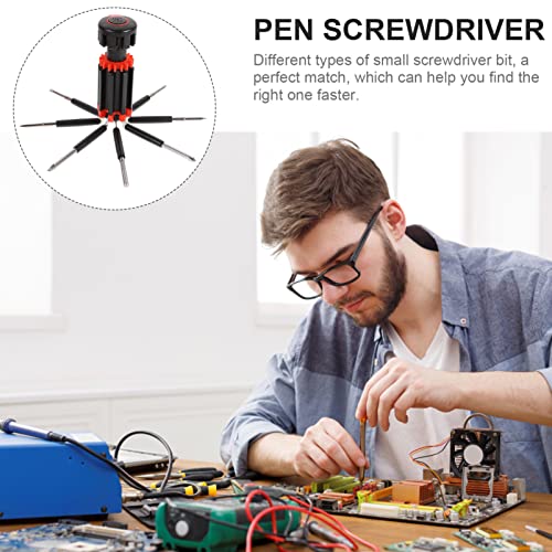 8 in 1 Screwdriver General, Folding Pocket Screw Driver with LED Lights, Multi Functional Screwdriver Tool Set for Household, Auto, Professional Gadgets Repair Tool (Wihout Battery) - view 2