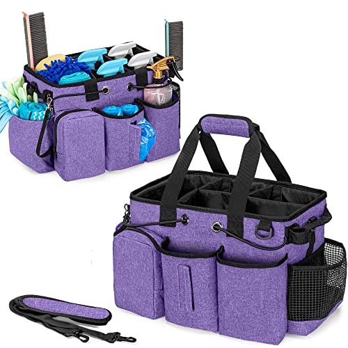 Large Professional Cleaning Caddy with Detachable Divider, Black - view 8