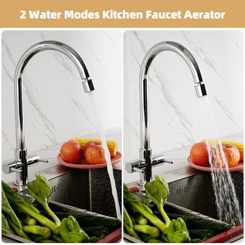 NSF/ANSI/CAN 61 & cUPC Certified 2-Mode Faucet Aerator, Chrome - view 2