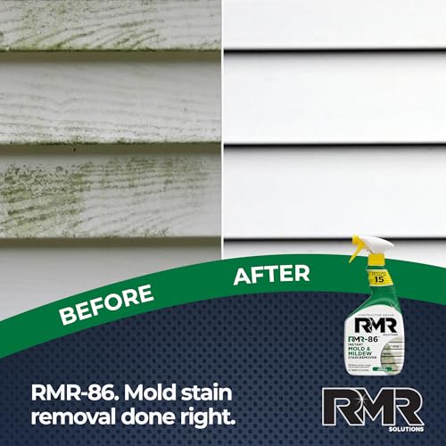 RMR Instant Mold & Mildew Stain Remover Spray + Xtreme Soap Scum Remover, No-Scrub Indoor/Outdoor Cleaning System for Bathroom, Shower, Siding, & Deck, 2–32 Oz Bottles - view 5