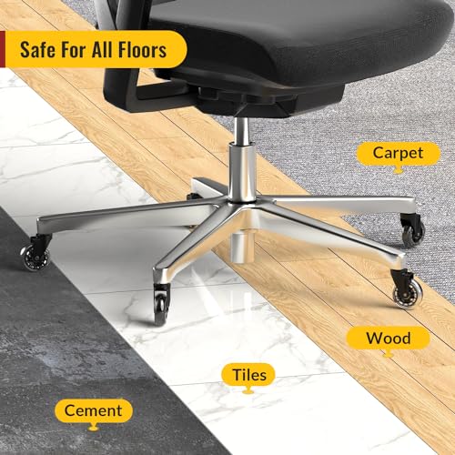 Office Chair Wheels Universal Fit Roller Blade Casters 10 Pack - view 3