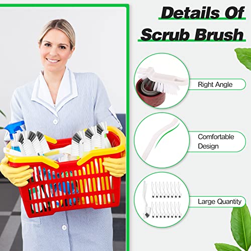 24 Pcs Kitchen Scrub Brushes Cleaning, Small, Right Angle Mini - view 3