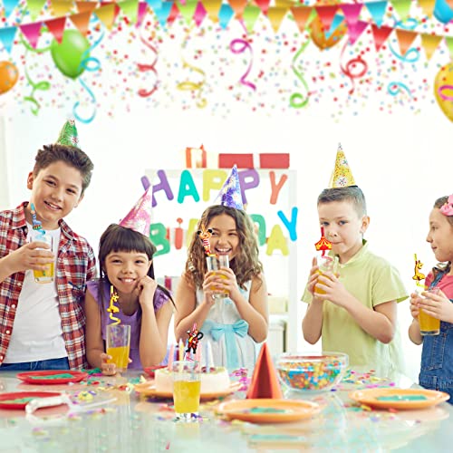 24 Circus Party Favors Drinking Straws for Circus Carnival Party Supplies with 2 PCS Straws Cleaning Brush - view 7