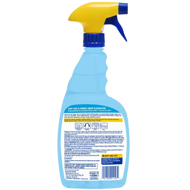 Air and Fabric Odor Eliminator - 32 oz (Case of 4) ZUAIR324 - Neutralizes Strong Odors in Your Home, Office and Business - view 3