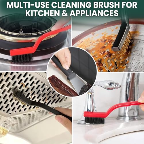 17 Pcs Crevice Cleaning Brush Set Hard Bristle Tools for Narrow Spaces - view 6