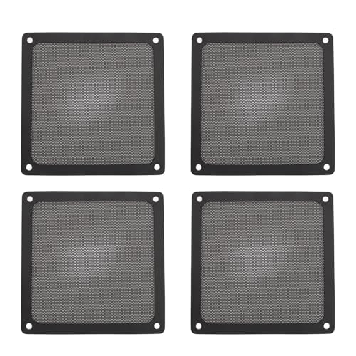 PC Dust Filter, 140mm Magnetic Computer Fan Dust Filter, Fine Mesh PVC Vent Grill, 5.51x5.51in, 4 Pack Black for PC Case, Desktop Tower - view 6