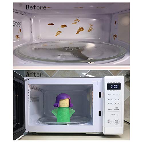 Angry Mama Microwave Cleaner, Vinegar and Water Steam Tool (Green) - view 6