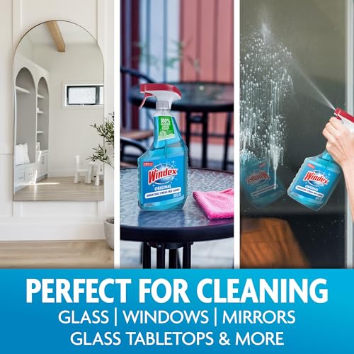 Glass and Window Cleaner Spray Bottle, Bottle Made from 100% Recovered Coastal Plastic, Original Blue, 23 fl oz - view 3