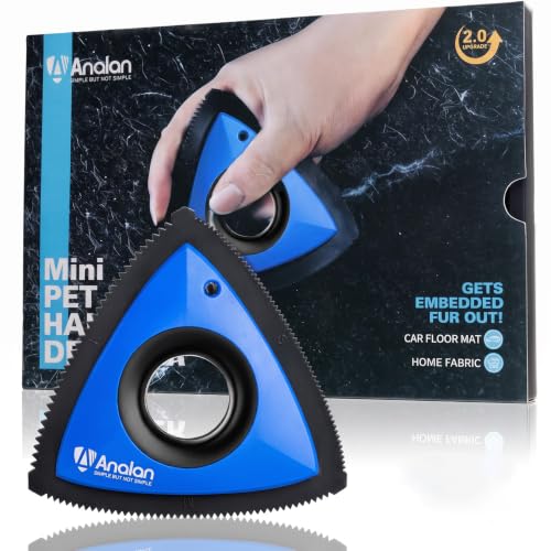 Mini Pet Hair Remover for Car Detailing Dog Hair Tool(Royal Blue)