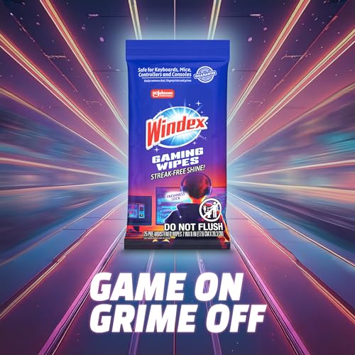 Gaming Cleaning Wipes, Pre-Moistened Wipes to Instantly Clean all Gaming Gear and Electronics, Resealable Packaging for a Freshness Lock, 25 count (Pack of 1) - view 5