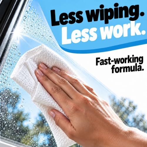 Perfect Glass Cleaner Spray, Streak-Free, Ammonia-Free Window, Mirror, Screen, Tinted Glass, and Shower Door Cleaner, Indoor and Outdoor Glass Surfaces, 32 Fl Oz, Pack of 6 - view 5