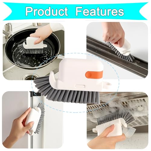 13pcs Window Groove Cleaning Brush Kit, Magic Window Track Cleaner, Crevice Cleaner Brush, Sliding Door Track Cleaner, Gap Cleaning Brush for Sill, Tile Lines, Sliding Door, Keyboard. Small Brush Set. - view 7