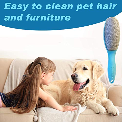 Ezclean 2 Pack Lint Brush for Clothes, Couch, Furniture Reusable & Double Sided Pet Hair Remover Brush, Cleaner for Dog Cat Hair, Magic Velvet Lint Remover for Clothes, Fabric, Upholstery, Fuzz, Dust - view 5