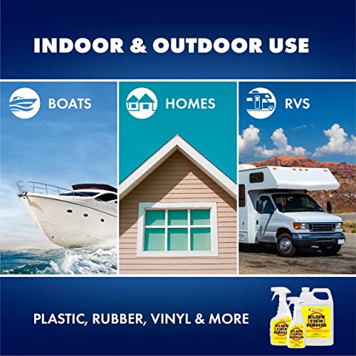 Professional-Grade Mildew & Mold Stain Remover + Cleaner - Instant Contact Stain Removal, Ideal for Marine & Outdoor Upholstery - view 5