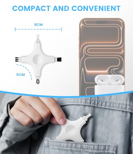 Phone Cleaning Kit, Multi-Tool Charging Port Cleaner with Soft PVC Brushes for iPhone & USB-C Devices, Speakers & Earbuds, White - view 2