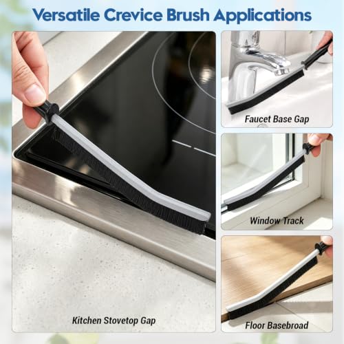 20 Pcs Crevice Cleaning Brush, V-Shaped Grout Brush for Kitchen - view 3