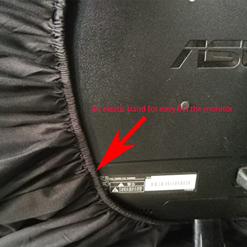 Universal Large Monitor Jackets for Desktops Gaming PC Computer Monitor Dust Covers, 27-32 Inch, Black, Polyester, Anti-Static, Dustproof - view 2