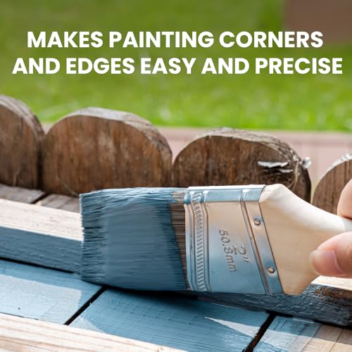 3-Pack 2 Inch Angled Paint Brushes, Sash Brushes for Trim & Wall - view 5