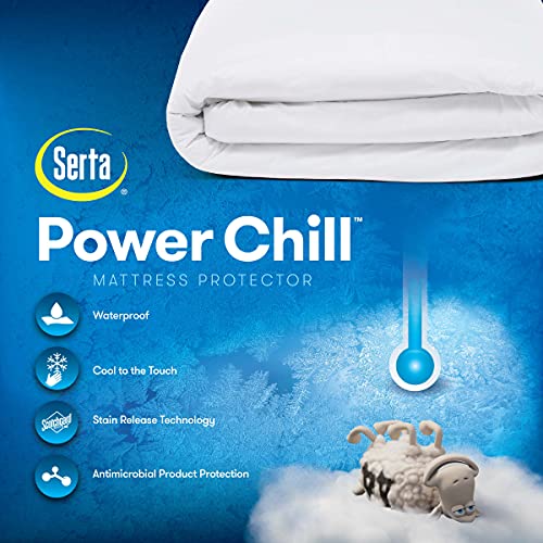 Power Chill Cooling Waterproof Mattress Protector, Full - view 5