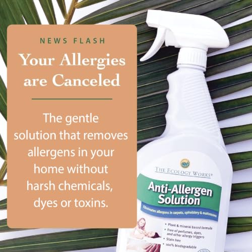 Solution - Plant-Based Dog & Cat Dander Remover Spray and Dust Mite Waste Reducer for Relief from Allergies - For Cleaning Home, Bedding, & Furniture Naturally - view 2