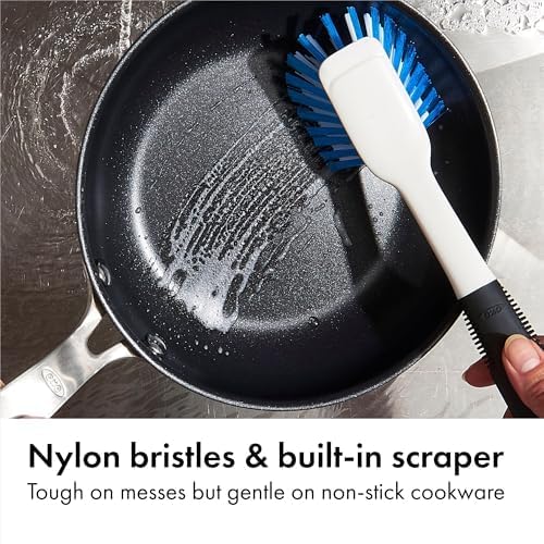 Good Grips Dish Scrub Brush with Non-Slip Handle, Nylon Bristles - view 4