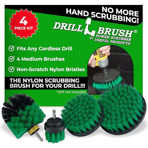 Kitchen Drill Brush Set - Air Fryer Cleaning Brush Set - Stove Cleaner Kit