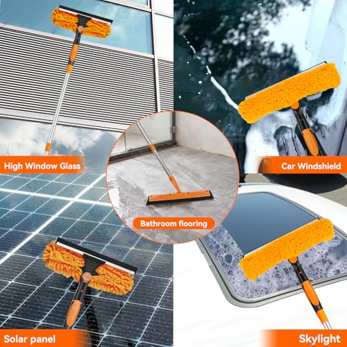 Window Washing Kit with Extension Pole: 3 in 1 Double-Sided Professional - view 5