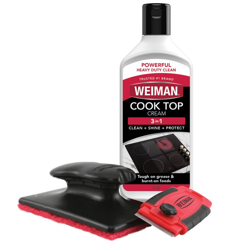 Glass & Ceramic Cooktop, Stove Top & Oven Cleaner Kit