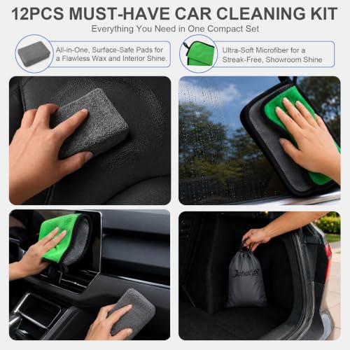12PCS Car Detailing Brush Set, Interior Cleaning Kit with Air Vent Brush - view 7