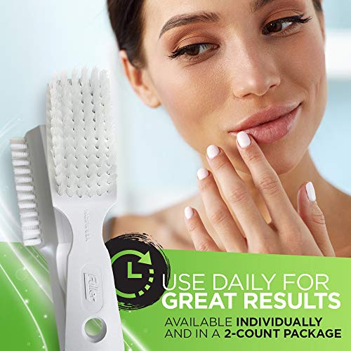Hand 'N Nail Brush – Break & Odor Resistant Fingernail & Toenail Cleaner – for Everyday Grooming & Cleaning Finger Nails, Toe Nails, Cuticles, Hands & Feet (White) - view 5