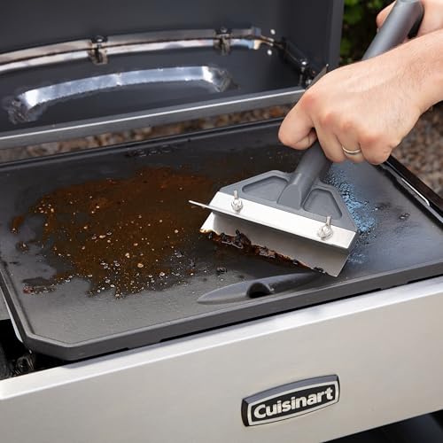Griddle Scraper, 6" Stainless Steel Blade, Splash Guard - view 6