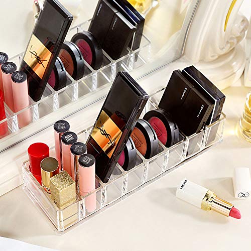 Clear Acrylic Compact Makeup Organizer Blush Eyeshadow Powder Vanity Holder (Pack of 3) - view 5