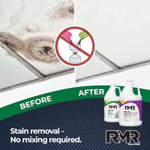DIY Mold Remover Bundle - Complete Mold Killer & Stain Remover Bundle - Mold and Mildew Prevention Kit, Disinfectant Spray, Includes 2-1 Gallon Bottles - view 5