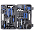 148-Piece Household Tool Set, Blue Tool Kit with Plastic Toolbox