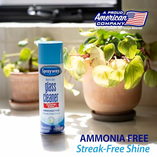 Glass Cleaner Foaming Aerosol Spray, 19oz, Pack of 2 | Ammonia-Free, Streakless, Fast-Acting | Cleans & Polishes Glass Surfaces | Fresh Scent, Removes Fingerprints, Dust, Dirt, Smoke Film - view 7