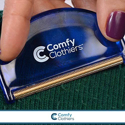 Cashmere & Wool Comb for Sweater Care - Fabric De-Pilling Shaver & Defuzzer Tool - Precision Sweater Fuzz Remover, Cashmere Bobble Buster, and Wool Defuzzer - 5.98 x 2.99 x 0.51 Inches - view 4
