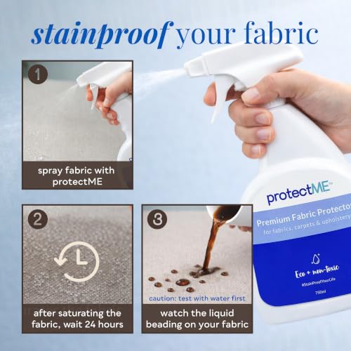 Fabric Protector and Stain Resistant Spray - Upholstery Fabric Spray for Stain Guard for Carpet, Shoes, Couch, Sofa - Non Toxic Water Based Furniture Protector - 25.4 Fl. Oz. - view 5