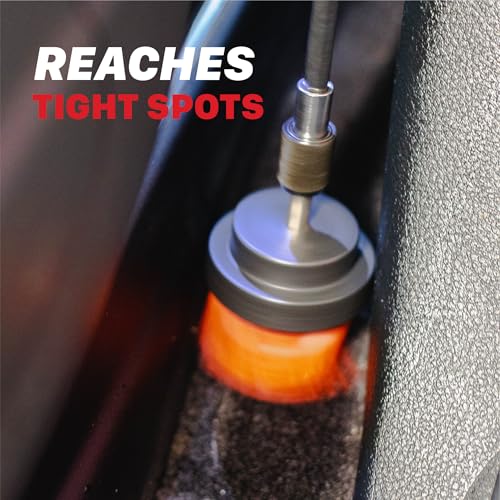 4” Universal M8 Medium-Duty Drill Brush – Upholstery & Carpet Scrubber Attachment for Car Detailing, Fabric, Seats, Floor Mats & Home Cleaning – Removes Stains, Grime, Spots & Buildup - view 6