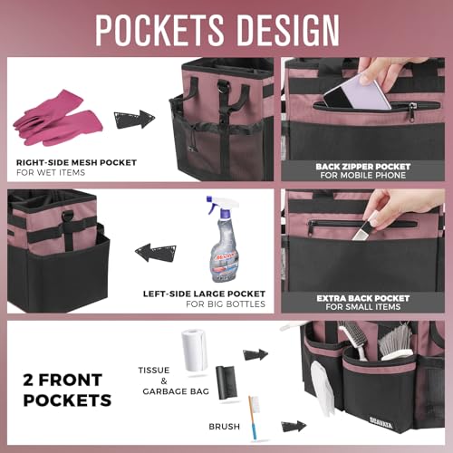 Compact Wearable Cleaning Caddy with Handle & Shoulder Straps - view 2