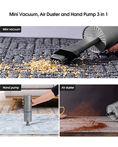 Mini Handheld Vacuum Cordless, 3 in 1 Car Vacuum Air Duster Pump - view 2
