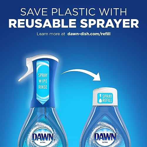 Powerwash Spray, Dish Soap, Dishwashing Liquid, Fresh, 1 Starter Kit + 3 Refills, 4x16 Fl Oz - view 6