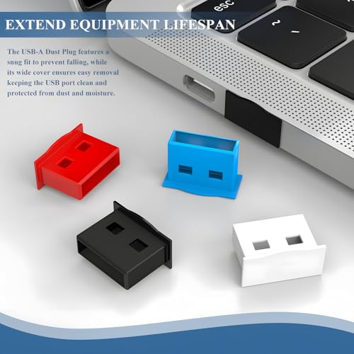 10-Pack Black USB Type-A Dust Plugs-USB Port Protector Covers for USB A Female Ports,Dustproof Cap Protectors for USB Ports,Computer,Laptop,TV,Router,All USB A Devices - view 2