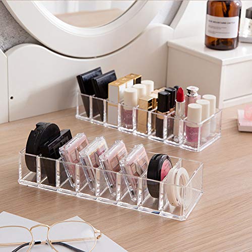 Clear Acrylic Compact Makeup Organizer Blush Eyeshadow Powder Vanity Holder (Pack of 3) - view 6