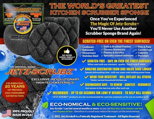 Original Magic Scrubz Scrubber Sponge Rectangle (6-Pack) - view 5