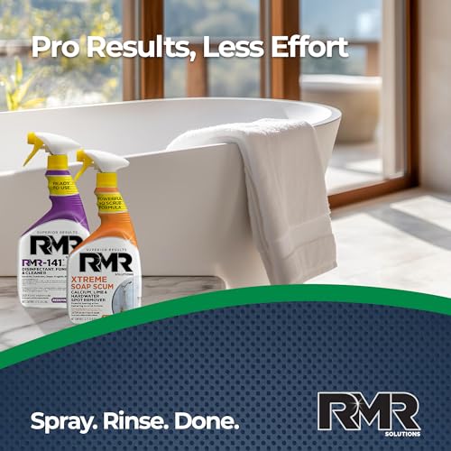 RMR Polish & Protect Bundle – Xtreme Soap Scum Remover + RMR-141 EPA Registered Mold & Mildew Spray, 2-Step Clean & Disinfect System for Buildup, Hard Water, Tile, Surfaces, Glass, 2–32 Oz Bottles - view 6